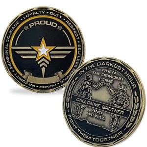 New United States Army loyalty brotherhood coin